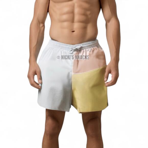 Abercrombie Pride Pastel Colorblock 5" Swim Trunks The Trevor Project Size XXL - Picture 1 of 10